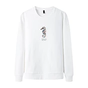 佳燦男裝 秋季新款圓領(lǐng)衛(wèi)衣男韓版印花休閑潮流長袖上衣男士