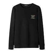 佳燦男裝秋季新款圓領(lǐng)衛(wèi)衣男韓版絨感套頭打底外穿上衣潮流