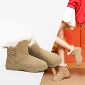 佳燦女鞋 冬季新款 時尚日常休閑平跟舒適動感雪地靴女