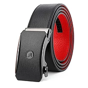 佳燦皮帶男自動扣真皮磨砂百搭腰帶青年潮簡約休閑牛皮褲帶年輕人