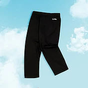 佳燦童裝女童針織七分褲彈力褲腰簡約舒適中大童男童運動休閑褲子