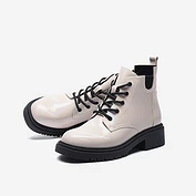 佳燦女鞋秋冬新款鞋子網(wǎng)紅靴高幫馬丁靴英倫風(fēng)靴子女