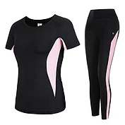 佳燦瑜伽服女套裝 新款健身服健身房運動服兩件套跑步服夏季