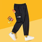 佳燦男童褲子兒童運動褲 春裝新款童裝洋氣中大童休閑長褲子