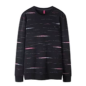 佳燦男裝 秋季新款青年時尚韓版圓領(lǐng)漸變印花休閑衛(wèi)衣男