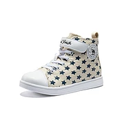 佳燦童鞋兒童帆布鞋秋冬新款男童女童高幫鞋中大童時(shí)尚印花布鞋