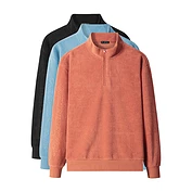 佳燦男裝秋季新款韓城寬松搖粒絨保暖外穿上衣潮立領(lǐng)衛(wèi)衣男