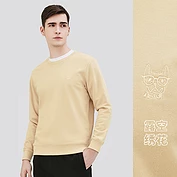 佳燦男裝秋季新款純色套頭衛(wèi)衣男韓版寬松長袖上衣潮流男裝