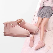 佳燦女鞋 新款冬季短筒女靴子 加絨保暖短靴學(xué)生平底雪地靴女
