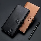 佳燦 新款男士錢包長款真皮拿包多功能商務(wù)休閑男士皮夾子