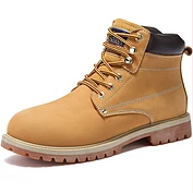 佳燦 新款秋冬潮流工裝男高幫戶外登山鞋休閑牛皮馬丁靴