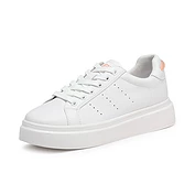 佳燦女鞋2021春季新款真皮平底小白鞋女厚底學(xué)生休閑透氣韓版板鞋