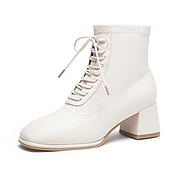 佳燦女鞋秋冬新款女鞋中筒靴時(shí)裝靴拉鏈馬丁靴粗跟韓版